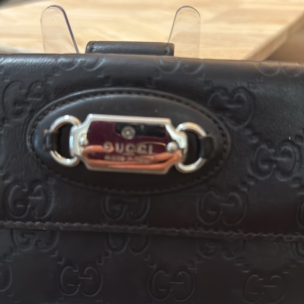 Gucci Black Embossed Leather Wallet - Picture 7 of 10